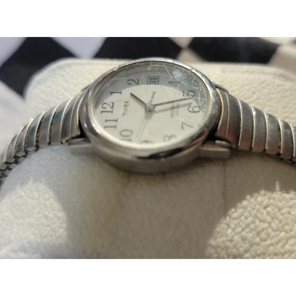 Timex Indiglo Watch Stainless Steel‎ Date | WR 30M | Dead Battery